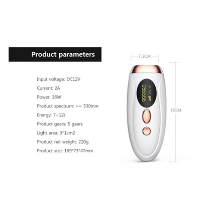 Depiladora IPL Facial y corporal | Uso en casa