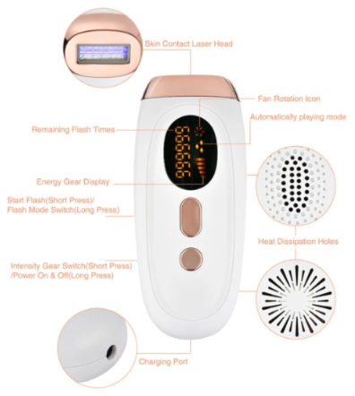 Depiladora IPL Facial y corporal | Uso en casa